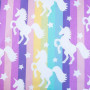 Bavlnené obliečky Unicorn "Pastel Rainbow" 200 x 140, 70 x 90 cm Jerry Fabrics