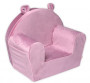 Detské kresielko Teddy Velvet s bočným vreckom Baby Nellys, ružové, staroružová