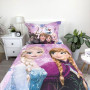 Obliečky do postieľky Frozen purple 200 x 140, 70 x 90 cm Jerry Fabrics