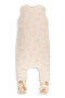 Celoročný spací vak s nohavicami Vintage Animals Sleepee Almond/Cream