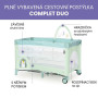 Complet duo cestovná postieľka s druhým dňom a hrazdičkou Asalvo