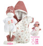 Obleček pre bábiku bábätko New Born veľkosti 35-36 cm s doplnkami Llorens