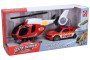 Hasičský vrtuľník s efektmi set 29 cm