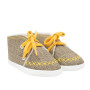 Dojčenské capáčky tenisky New Baby jeans mustard
