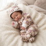 Hrejivá kombinéza s kapucňou Srdiečka Baby Service