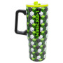 Termohrnček so slamkou a uchom 920 ml Minecraft Iconicmono