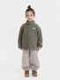 Fleecová bunda Theo Vetiver Green Leokid