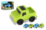 Auto mini plast 9cm na zotrvačník 4 druhy v škatuľke 12x9x8cm