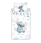 Detské bavlnené obliečky Lilo and Stitch Ohana White