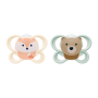 Cumlík Perfect Match Air Fox/Bear 0-2 m 2 ks box Nuk
