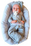 CARLA 33228 Antonio Juan - realistická bábika bábätko s látkovým telom - 42 cm