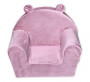 Detské kresielko Teddy Velvet s bočným vreckom Baby Nellys, ružové, staroružová