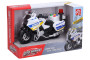 Motorka polícia s efektmi 18 cm