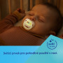 Cumlík svietiaci silikónový symetrický Love Mum & Dad 6 - 18 m, 2 ks Canpol babies