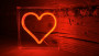 Led Neon Light lampička Srdce červené 2Kids Toys