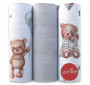 Mušelínové plienky sada mix Unisex3 3 ks Mackovia Jasmine