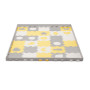 Podložka penová puzzle Luno Shapes KINDERKRAFT SELECT 185 x 165 cm Yellow, 30 ks, Premium