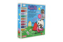 Okenné samolepky a omaľovánky Peppa Pig s farbami