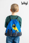 Predškolské vrecko Batman modrý Baagl