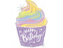 HB pastel cupcake 27"/69 cm fóliový balónik nafukovací