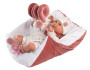 Obleček pre bábiku New Born veľkosti 40-42 cm a podložka so špirálou Llorens