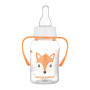 Fľaša úzkohrdlá s úchytmi Cute Animals 120 ml Canpol babies