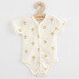 Dojčenské celorozopínacie body s krátkym rukávom z organickej bavlny Olivy New Baby