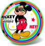 Lopta Disney Mickey rainbow 14 cm