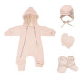 Overal pre bábätko rastúci svetrový Powder pink Esito