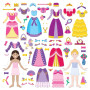 Adhézny zošit so samolepkami Princezné Melissa & Doug