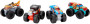 Hot Wheels Monster trucks svietiaci a rámusiaci vrak HDX60