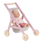 Kočík pre bábiky golfky drevené Pink Little Dutch