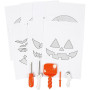 Sada 5 nástrojov na vyrezávanie halloweenskej tekvice