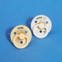 Cumlíky Moomin Colour kaučuk 18 m+ Moomintroll-ivory-pale-butter 2 ks Bibs