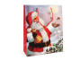 Vianočná darčeková taška s glitrami 32 x 26 x 10 cm Santa 3