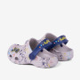 Detské clogsy nazúvaky Little Frog sivé/navy game amulet Coqui