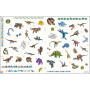 Maľovanky s tetovaním Dinosaury