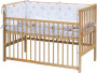 Detská postieľka s kompletnou výbavou 120 x 60 cm Labra Scarlett