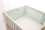 Mušelínový mantinel do postieľky Bump Air 180 x 30 cm Babymatex