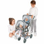 Skladací kočík pre dvojčatá bábiky s batôžkom City X - 91 cm DeCuevas