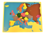 Puzzle - mapa Európa - bez rámčeka