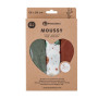 Súprava plienok bambusová mušelínová 3 ks Moussy 68 x 68 cm Petite&Mars