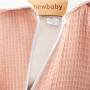 Dojčenský mušelínový overal s kapucňou New Baby Comfort clothes ružová