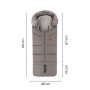 Set zimný fusak Arctic 4 v 1 + rukavice na kočík Furry Petite & Mars