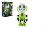 Robot Echo opakujúce vety kovový 12 cm na batérie so zvukom so svetlom