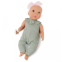 Bábika 35 cm v overale s čelenkou LullaBaby
