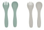 Príbor 2-dielny Platinum Silicone KikkaBoo