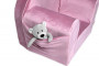 Detské kresielko Teddy Velvet s bočným vreckom Baby Nellys, ružové, staroružová
