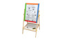 Tabuľa obojstranná magnetická drevo čierna/biela 35 x 43 cm s doplnkami