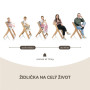 Drevená jedálenská stolička Clipp & Clapp + darček Zopa